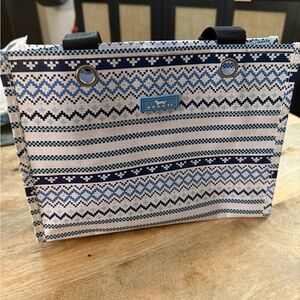 SCOUT Small Gift Bag Tote Blue & White Stripes Earth Friendly